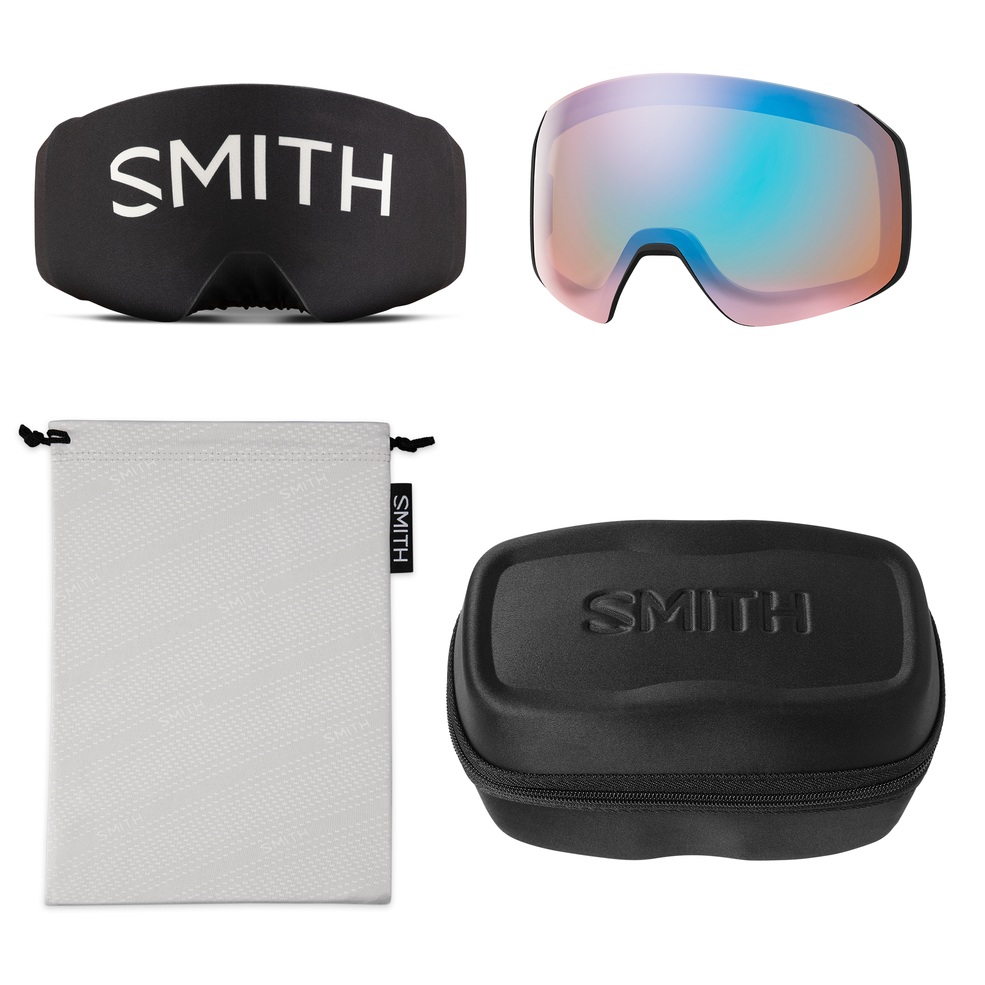 4D Mag S Low Bridge Fit, Black + ChromaPop™ Photochromic Rose Flash, hi-res